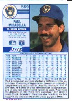 Paul Mirabella  baseball card collectible - Main Image 2