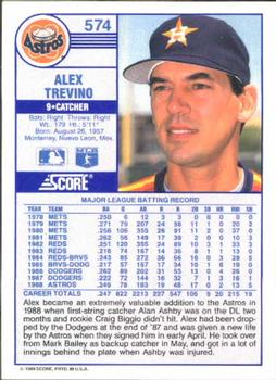 Alex Trevino  baseball card collectible - Main Image 2