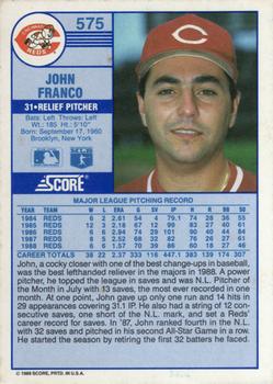 John Franco  baseball card collectible - Main Image 2