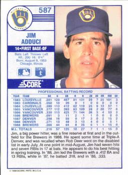 Jim Adduci  baseball card collectible - Main Image 2
