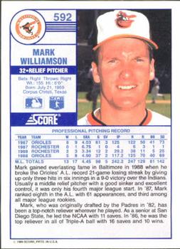 Mark Williamson  baseball card collectible - Main Image 2