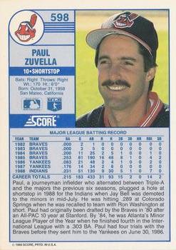 Paul Zuvella  baseball card collectible - Main Image 2