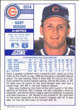 Gary Varsho  baseball card collectible - Main Image 2