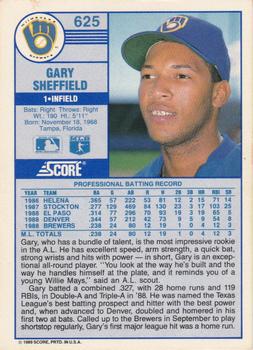 Gary Sheffield  baseball card collectible - Main Image 2