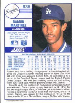 Ramon Martinez  baseball card collectible - Main Image 2