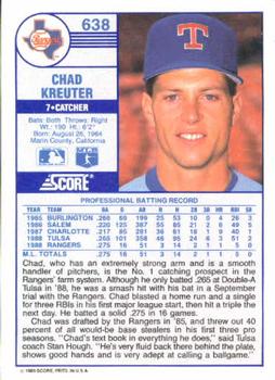 Chad Kreuter  baseball card collectible - Main Image 2
