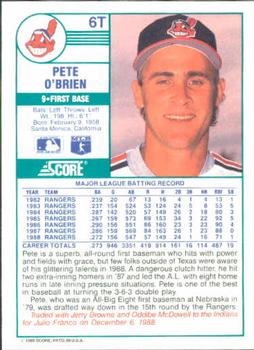 Pete O’Brien  baseball card collectible - Main Image 2