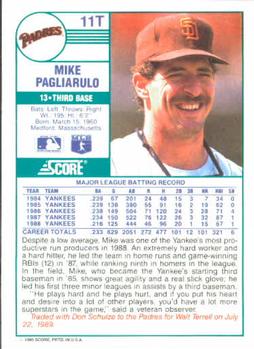 Mike Pagliarulo  baseball card collectible - Main Image 2