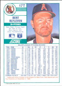 Bert Blyleven  baseball card collectible - Main Image 2