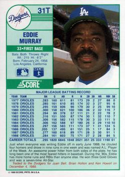 Eddie Murray  baseball card collectible - Main Image 2