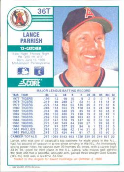 Lance Parrish  baseball card collectible - Main Image 2