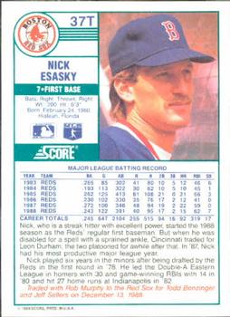 Nick Esasky  baseball card collectible - Main Image 2