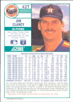 Jim Clancy  baseball card collectible - Main Image 2