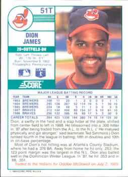 Dion James  baseball card collectible - Main Image 2