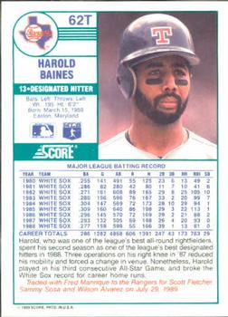 Harold Baines  baseball card collectible - Main Image 2