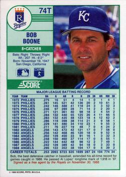 Bob Boone  baseball card collectible - Main Image 2