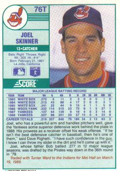 Joel Skinner  baseball card collectible - Main Image 2