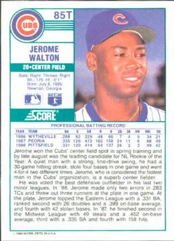 Jerome Walton  baseball card collectible - Main Image 2