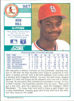 Ken Hill  baseball card collectible - Main Image 2