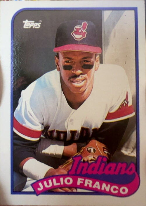Julio Franco  baseball card collectible - Main Image 3