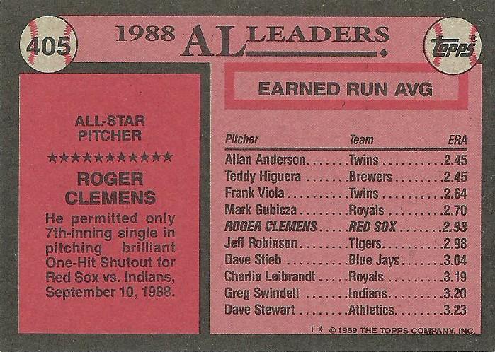 Roger Clemens  baseball card collectible - Main Image 2