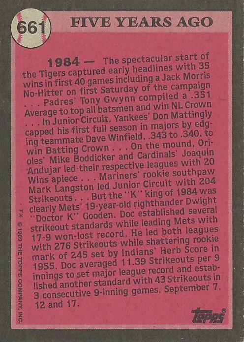 Dwight Gooden  baseball card collectible - Main Image 2