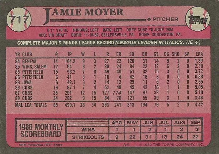 Jamie Moyer  baseball card collectible - Main Image 2