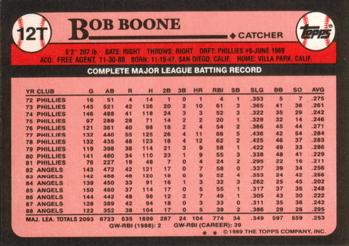 Bob Boone  baseball card collectible - Main Image 2