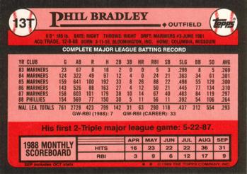 Phil Bradley  baseball card collectible - Main Image 2