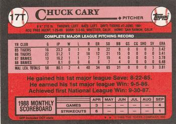 Chuck Cary  baseball card collectible - Main Image 2