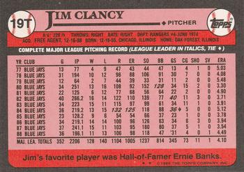 Jim Clancy  baseball card collectible - Main Image 2