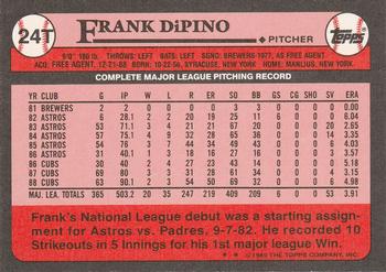 Frank DiPino  baseball card collectible - Main Image 2