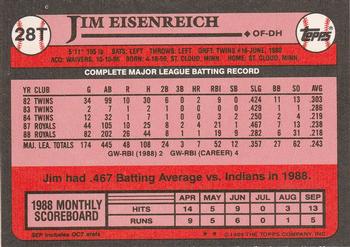Jim Eisenreich  baseball card collectible - Main Image 2