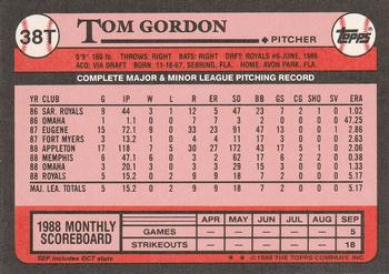 Tom Gordon  baseball card collectible - Main Image 2