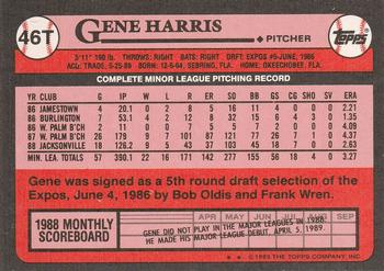 Gene Harris  baseball card collectible - Main Image 2