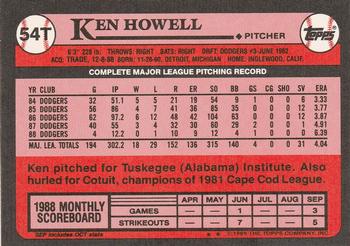 Ken Howell  baseball card collectible - Main Image 2