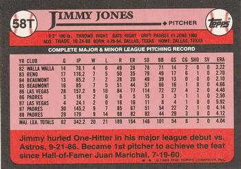 Jimmy Jones  baseball card collectible - Main Image 2
