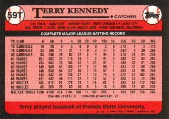 Terry Kennedy  baseball card collectible - Main Image 2