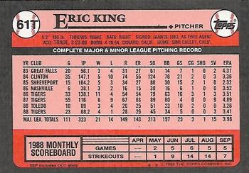Eric King  baseball card collectible - Main Image 2