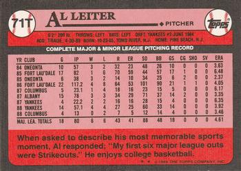 Al Leiter  baseball card collectible - Main Image 2