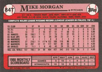 Mike Morgan  baseball card collectible - Main Image 2
