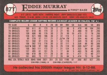 Eddie Murray  baseball card collectible - Main Image 2