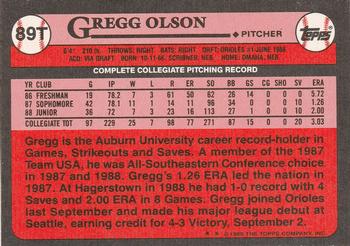 Gregg Olson  baseball card collectible - Main Image 2