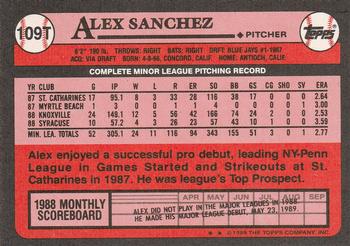 Alex Sanchez  baseball card collectible - Main Image 2