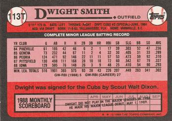 Dwight Smith  baseball card collectible - Main Image 2