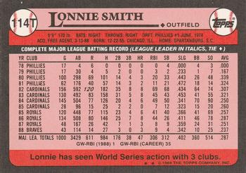 Lonnie Smith  baseball card collectible - Main Image 2