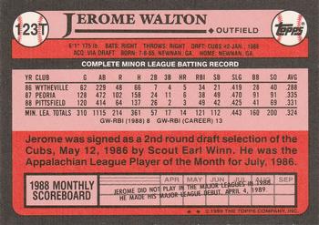 Jerome Walton  baseball card collectible - Main Image 2