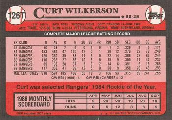 Curt Wilkerson  baseball card collectible - Main Image 2