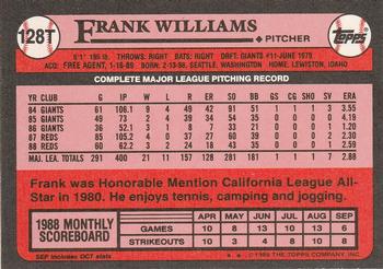 Frank Williams  baseball card collectible - Main Image 2