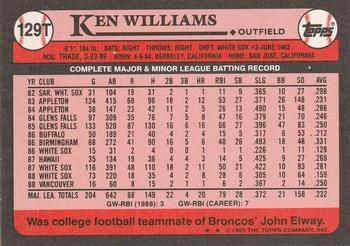 Ken Williams  baseball card collectible - Main Image 2